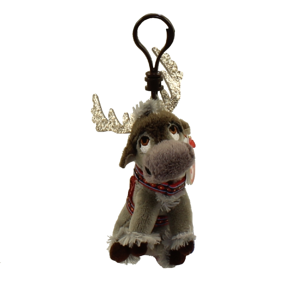 TY Beanie Baby - SVEN the Reindeer (Disney's Frozen 2)(Plastic Key Clip - 5 inch)