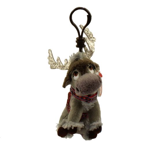 TY Beanie Baby SVEN the Reindeer Disney s Frozen 2 Plastic Key Clip 5 inch