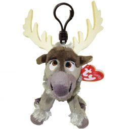 TY Beanie Baby - SVEN Reindeer (Disney Frozen) (Plastic Key Clip - 5 inch)