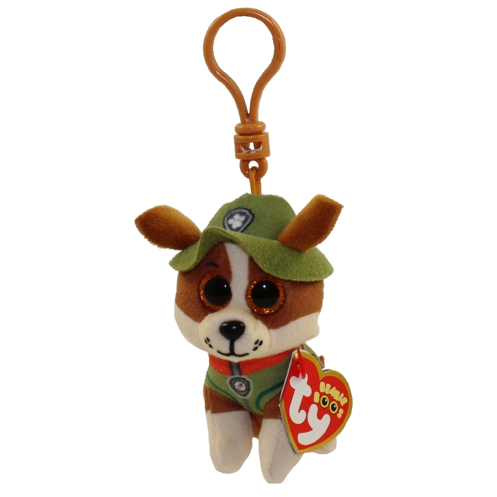 TY Beanie Baby - TRACKER ( Paw Patrol - Plastic Key Clip ) (4 inch)