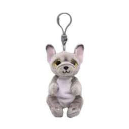 TY Beanie Baby (Beanie Bellies) - WILFRED the French Bulldog (Plastic Key Clip - 4 inch)