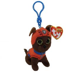 TY Beanie Baby - ZUMA ( Paw Patrol - Plastic Key Clip ) (4 inch)