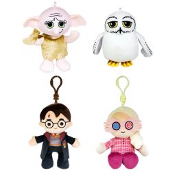 TY Beanie Baby Clips - HARRY POTTER SET OF 4 [Hedwig, Dobby, Luna +1](Key Clips - 4 in)[COMING SOON]