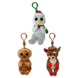 TY Beanie Baby (Beanie Bellies) - SET of 3 Christmas 2024 Releases (Key Clips)