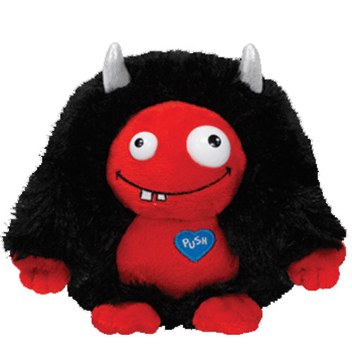 TY Monstaz - RUFUS the Black & Red Monster (Regular Size - 5 inch)