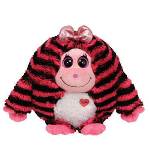 TY Monstaz - ZOEY the Pink & Black Striped Monster (Regular Size - 5 inch)