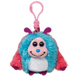 TY Monstaz - JAZZY the Blue & Pink Monster (Plastic Key Clip - 3 inch)