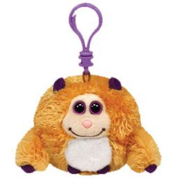 TY Monstaz - RUFUS the Gold & Purple Monster (Plastic Key Clip - 3 inch)