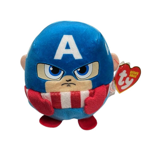 TY Puffies (Beanie Balls) Plush - CAPTAIN AMERICA [Marvel](3 inch ...