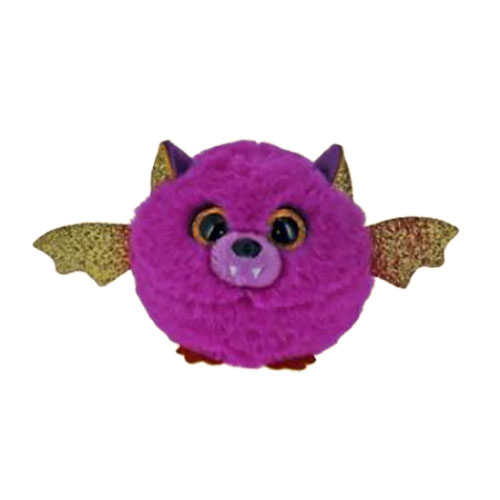 TY Puffies (Beanie Balls) Plush - HASTIE the Purple Halloween Bat (3 inch)