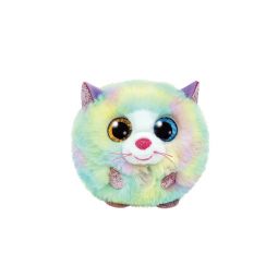 TY Puffies (Beanie Balls) Plush - HEATHER the Cat (3 inch)