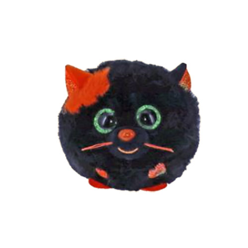 TY Puffies (Beanie Balls) Plush - SALEM the Halloween Cat (3 inch)(Ships Fall)