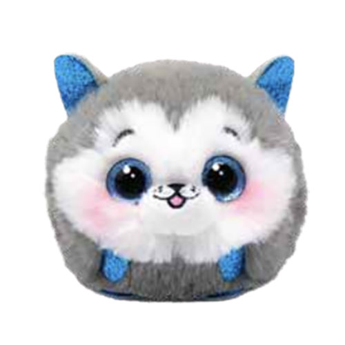 TY Puffies (Beanie Balls) Plush - SLUSH the Husky Dog (3 inch)