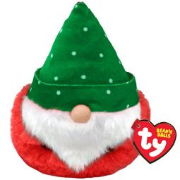 TY Puffies (Beanie Balls) Plush - TURVEY the Christmas Gnome (3 inch)