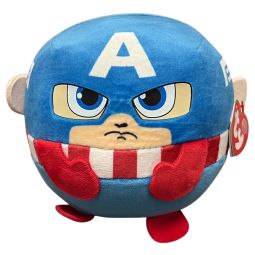 TY Puffies (Beanie Balls) Plush - CAPTAIN AMERICA [Marvel](Medium - 5 inch)