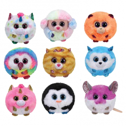 TY Puffies - SET of 9 Spring 2020 Releases (4 inch)(Prince, Fantasia, Waddles, Harmoine, Colby, Rain