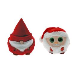 TY Puffies (Beanie Balls) Plush - SET of 2 Christmas 2022 Releases (Gnorbie & Kris)
