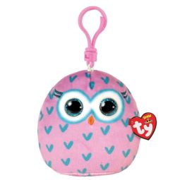 TY Mini Beanie Squishies (Squish-A-Boos) Plush - WINKS the Owl (3 inch)