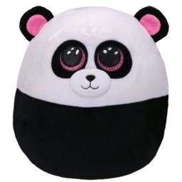TY Squish-A-Boos Plush - BAMBOO the Panda Bear (Small Size - 8 inch)
