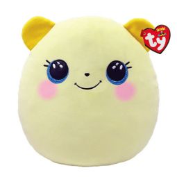 TY Squish-A-Boos Plush - BUTTERCUP the Yellow Bear (Small Size - 10 inch)