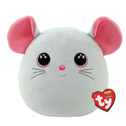 TY Squish-A-Boos Plush - CATNIP the Mouse (Small Size - 10 inch)