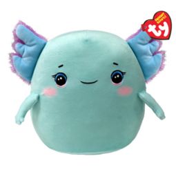 TY Beanie Squishies (Squish-A-Boos) Plush - CHARLIE the Axolotl (10 inch)