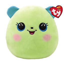 TY Squish-A-Boos Plush - CLOVER the Yellow Bear (Small Size - 10 inch)