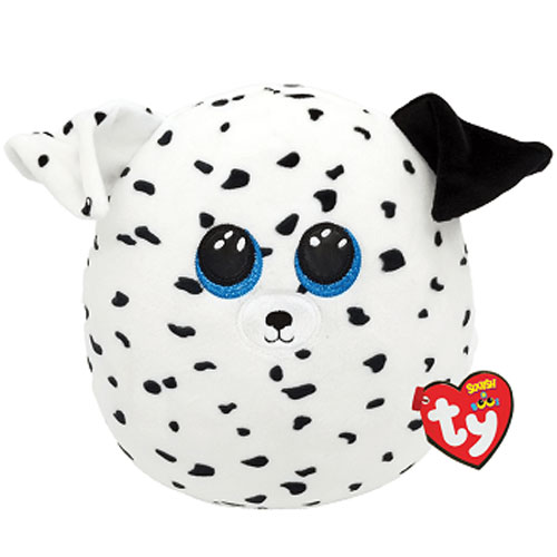 TY Squish-A-Boos Plush - FETCH the Dalmatian (Small Size - 10 inch)