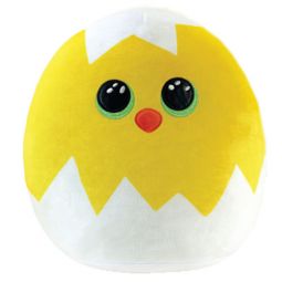 TY Beanie Squishies (Squish-A-Boos) Plush - HATCH the Easter Chick in Egg (10 inch)