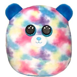 TY Squish-A-Boos Plush - HOPE the Tie-Dye Bear (Small Size - 8 inch)