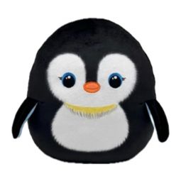 TY Beanie Squishies (Squish-A-Boos) Plush - NEVE the Penguin (10 inch)