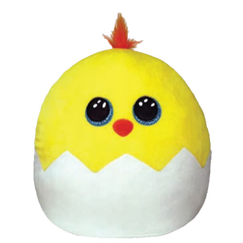 TY Squish-A-Boos Plush - POPPER the Easter Chick (Small Size - 8 inch)