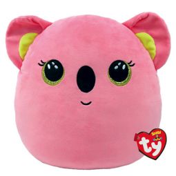TY Squish-A-Boos Plush - POPPY the Pink Koala Bear (Small Size - 10 inch)
