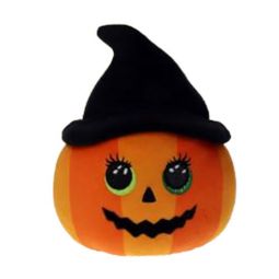 TY Squish-A-Boos (Squishies) Plush - RAMONA the Pumpkin (Small Size - 10 inch)