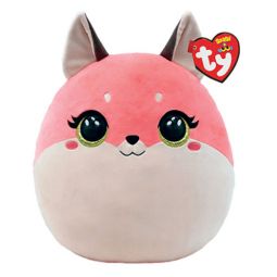 TY Squish-A-Boos Plush - ROXIE the Fox (Small Size - 10 inch)