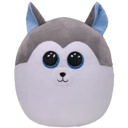 TY Squish-A-Boos Plush - SLUSH the Husky Dog (Small Size - 8 inch)