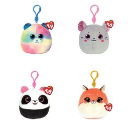 TY Mini Beanie Squishies - Spring 2022 SET of 4 (Catnip, Hope, Roxie & Bamboo)(3 inch)