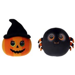 TY Squish-A-Boos (Squishies) Plushes - SET of 2 Halloween 2022 Releases (Ramona & Cobb)