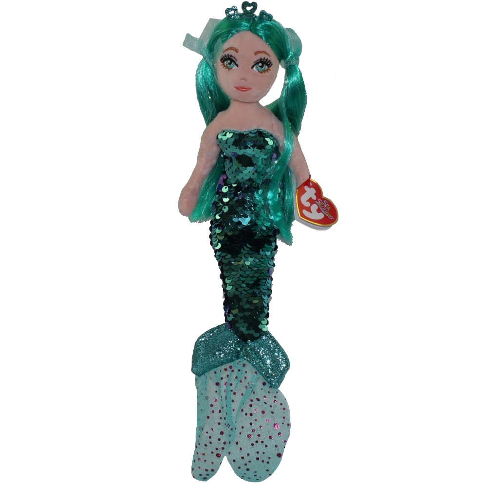 TY Sea Sequins Plush Mermaid - AZURE (Regular Size - 10 inch)