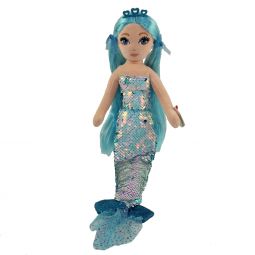 TY Sea Sequins Plush Mermaid - INDIGO (Medium Size - 18 inch)