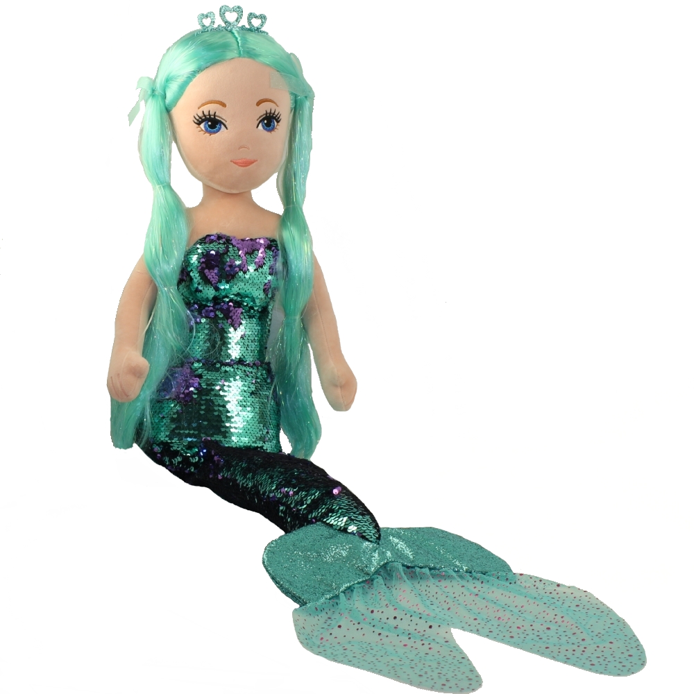 TY Sea Sequins Plush Mermaid - WAVERLY (LARGE Size - 36 inch)