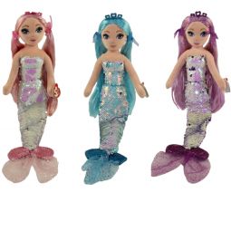 TY Sea Sequins Plush Mermaids - SPRING 2019 SET OF 3 (Cora, Lorelei & Indigo)(Medium - 18 in)