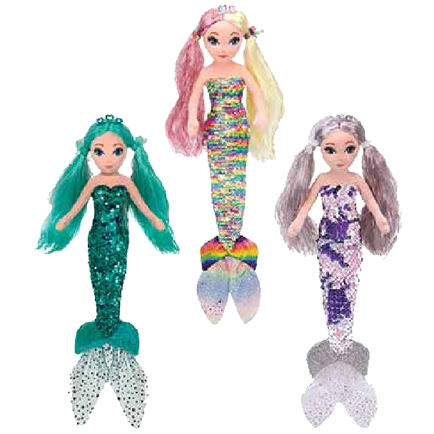 TY Sea Sequins Plush Mermaids - SPRING 2020 SET OF 3 (Athena, Azure & Anastasia)(Medium Size - 18 in