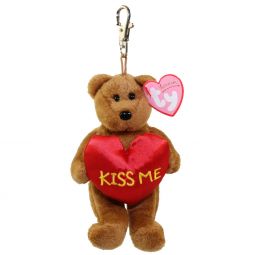 TY Valenteenie Beanie Baby - KISS-ME the Bear ( Metal Key Clip ) (5.5 inch)