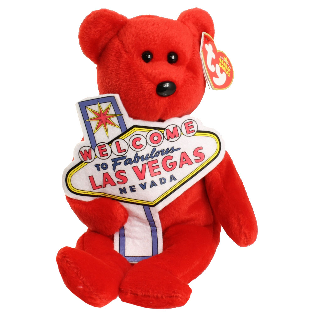 TY Beanie Baby - ACES the Bear (Las Vegas Exclusive) (8.5 inch)