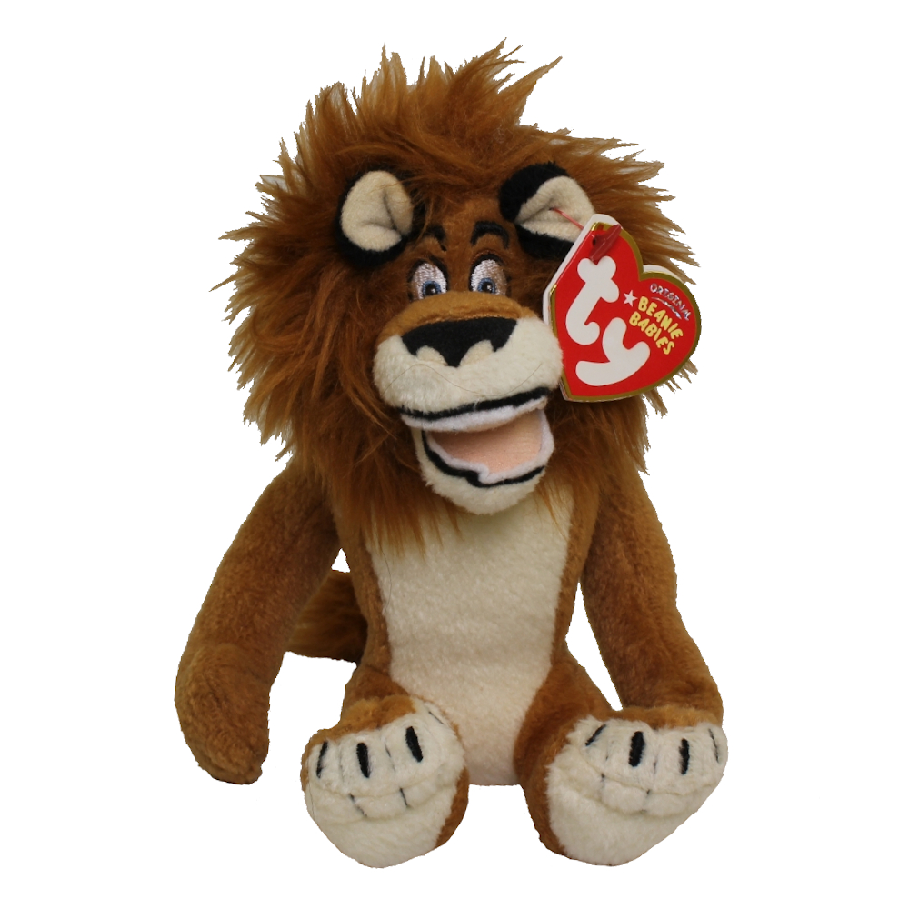 TY Beanie Baby - ALEX the Lion ( Madagascar 2 - Movie Beanie ) (6 inch)