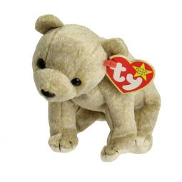 TY Beanie Baby - ALMOND the Beige Bear (7 inch)