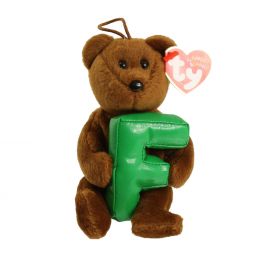 TY Alphabet Beanie Baby - F (5.5 inch)