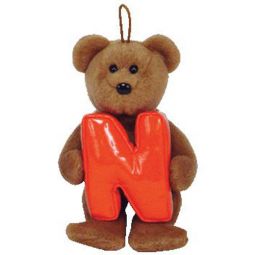 TY Alphabet Beanie Baby - N (5.5 inch)