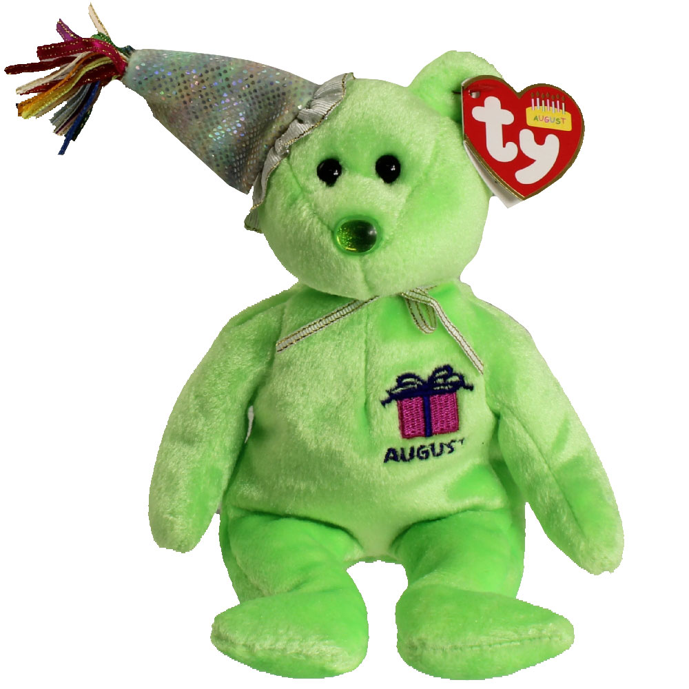 TY Beanie Baby - AUGUST the Teddy 